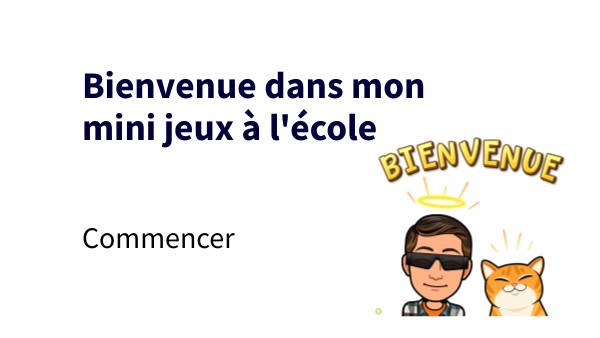 Mini jeux à l'école | Genially