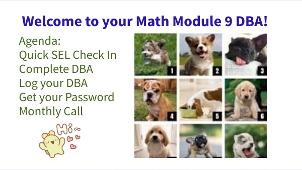 Module 9 Math DBA Tic Tac Toe Game | Genially