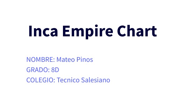 INCA EMPIRE CHART