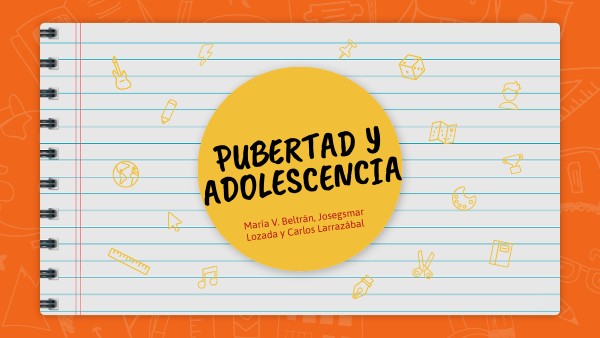 Presentación de pubertad y adolescencia