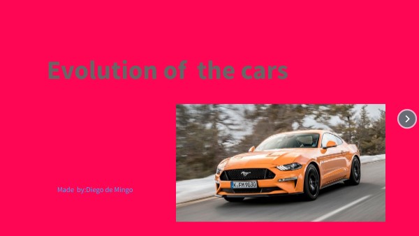 Evolution of the cars | Genially