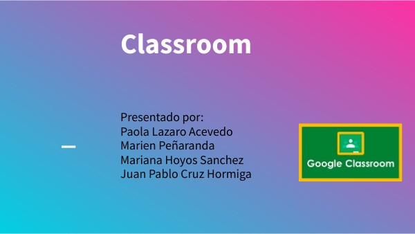 Google Classroom | Genially