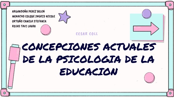 CONCEPCIONES ACTUALES DE LA PSI. DE LA EDUCACION