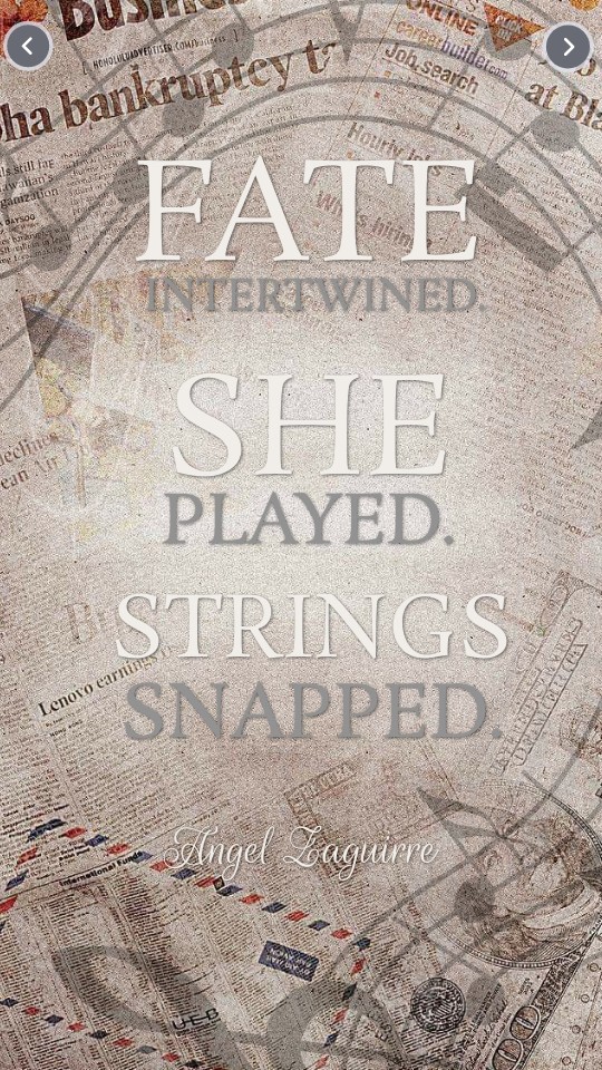 Fate Intertwined. She Played. Strings Snapped.