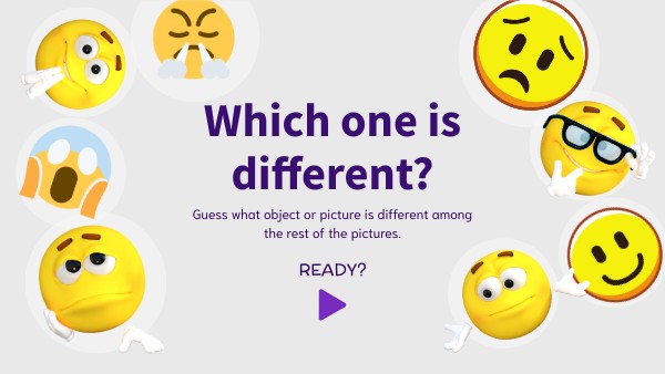 WHICH ONE IS DIFFERENT? KINDER