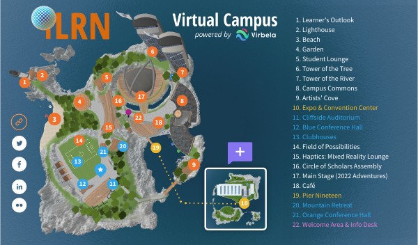 Virbela Campus Map: iLRN | Genially