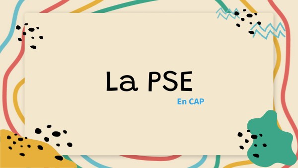 Page De Garde Pse Présentation de la PSE en CAP | Genially
