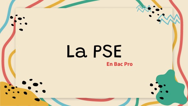 Page De Garde Ccf Pse Présentation de la PSE en Bac Pro | Genially