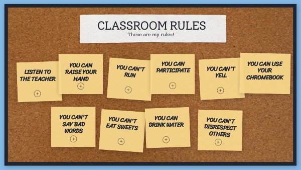 CLASSROOM RULES | Genially