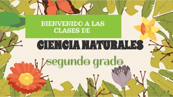 PRESENTACIÓN DE CIENCIA NATURALES SEGUNDO GRADO