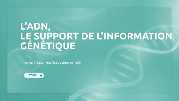PRESENTATION ADN | Genially