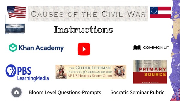 Causes of the Civil War | Genially