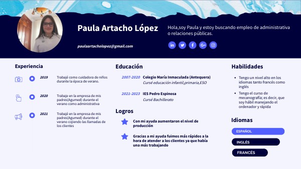 Curriculum Vitae CV | Genially