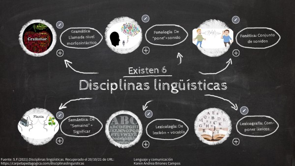 Infografía disciplinas lingüísticas | Genially