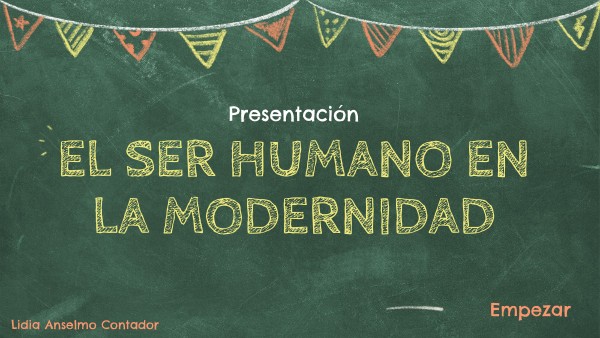 SER HUMANO EN LA MODERNIDAD