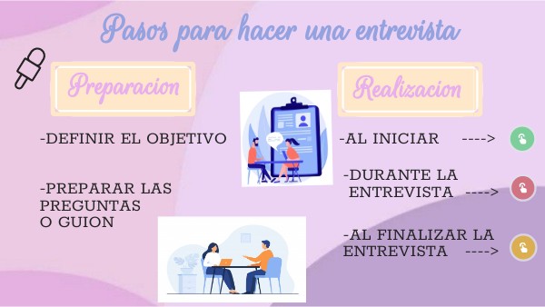 Pasos para una entrevista | Genially
