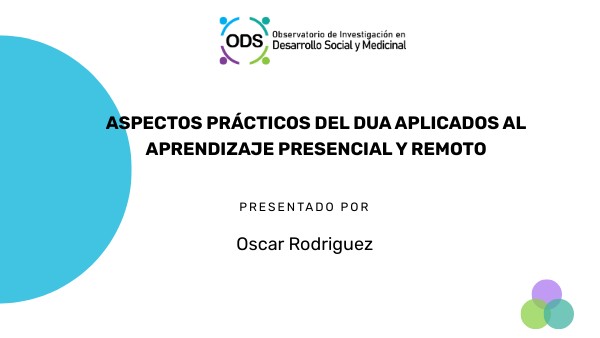Curso DUA - Observatorio ODS | Genially