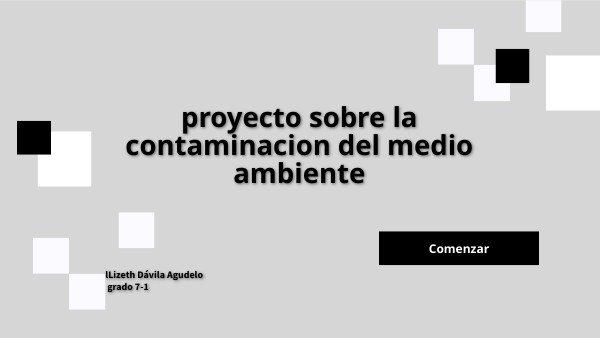 Proyecto sobre la contaminación del medio ambiente