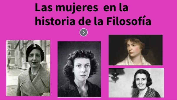 Mujeres filosofas