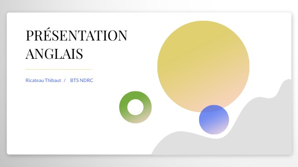 Page De Présentation Anglais Facile Présentation Anglais
