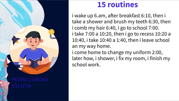 15 rutinas | Genially
