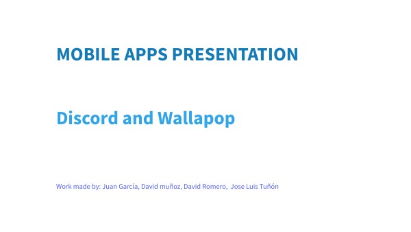 Mobile Apps Presentatiob | Genially
