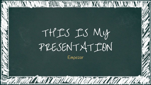 my presentation