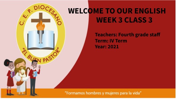 WEEK 3 CLASS 3 4TH GRADE IV TERM | Genially
