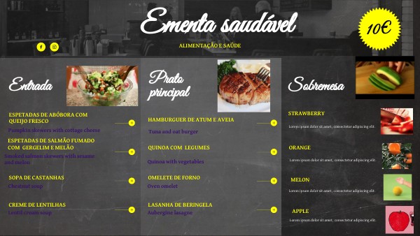 TODAY'S MENU