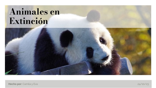 Animales en extinción | Genially