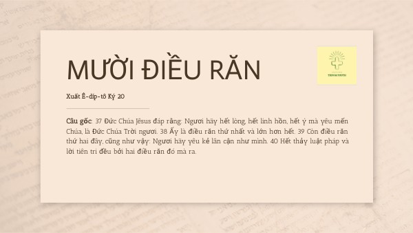 10 điều răn