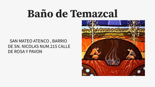 Baño de Temazcal