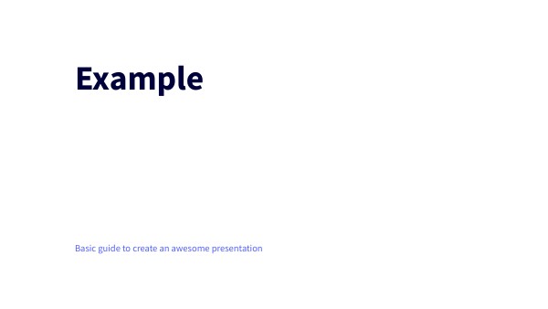 BASIC PRESENTATION