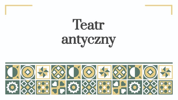 Teatr Antyczny Sprawdzian Pdf