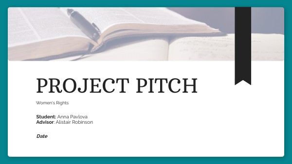 Project Pitch | Genially