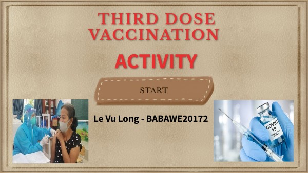 THIRD DOSE VACCINATION ACTIVITY