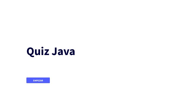QUIZ JAVA | Genially