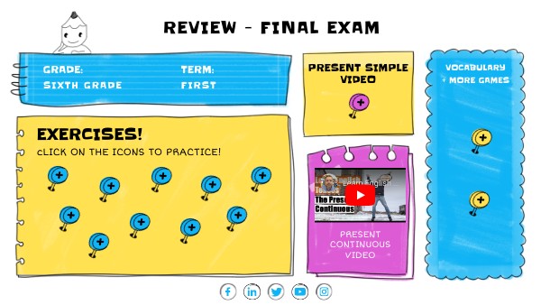 Final Exam (Review) - 6th | Genially