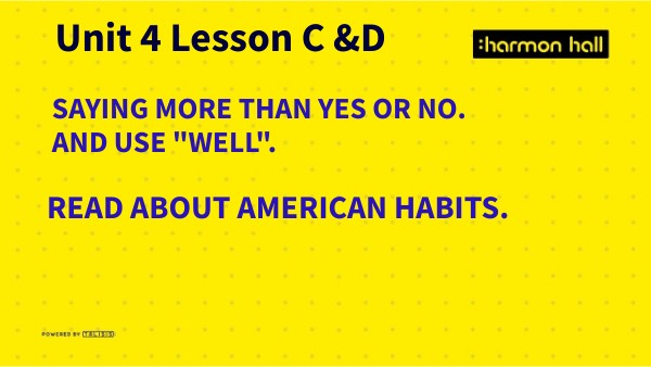 COURSE 2 UNIT 4 LESSON C AND D | Genially