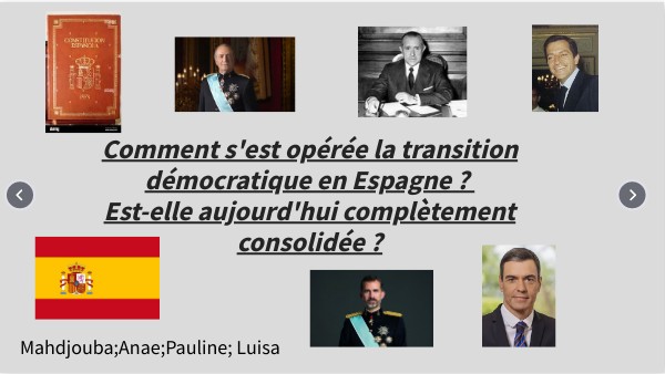 La transition démocratique espagnole | Genially