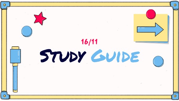 study guide 16/11 | Genially