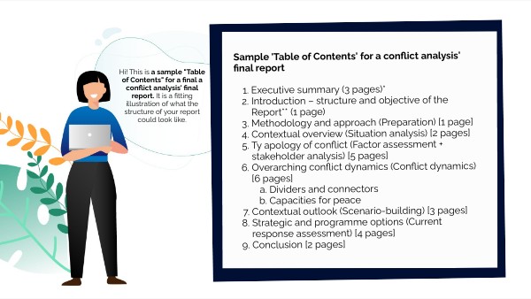 Copy - Sample of Table of Content from a CDA report