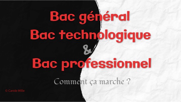 Bac général et technologique