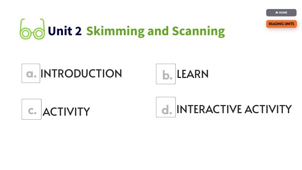 Reading Unit 2 Genially