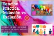 exclusión vs inclusión