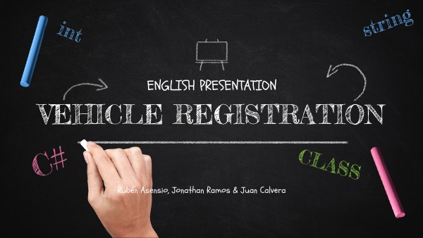 English presentation vehicle task | Genially