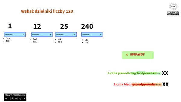 kl.5_Dzielniki liczb_listy rozwijalne | Genially