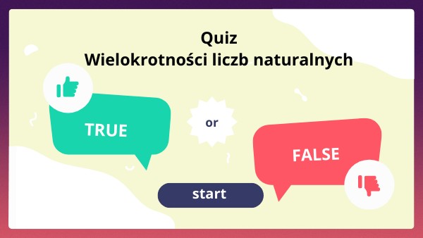 kl.5_Wielokrotności liczb_Quiz | Genially