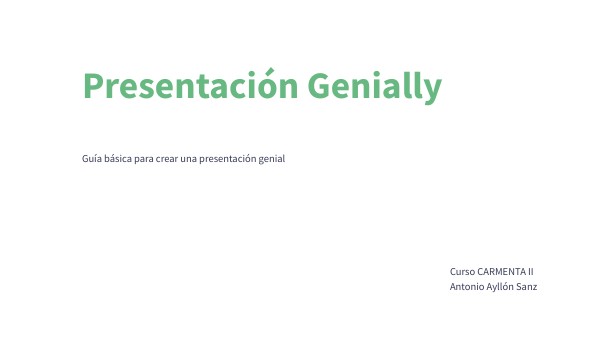 PRESENTACIÓN GENIALLY