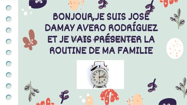 Ma routine | Genially
